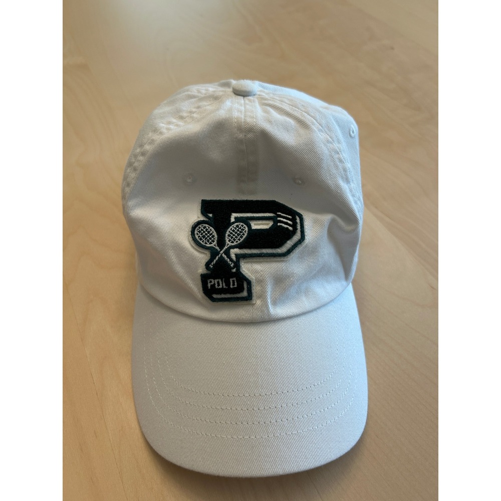 Polo Ralph Lauren Wimbledon Tennis Hat White Adjustable Baseball Cap One Size